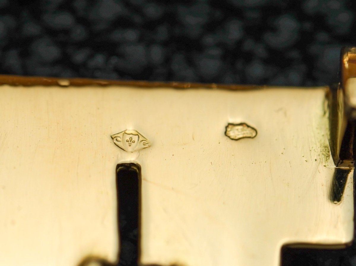 15 mm 18K Yellow Gold Folding Clasp Universal