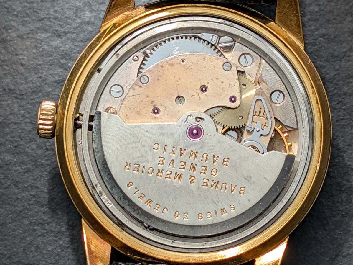 1950s Baume & Mercier Baumatic - 18k Gold - Felsa 692 Wristwatch
