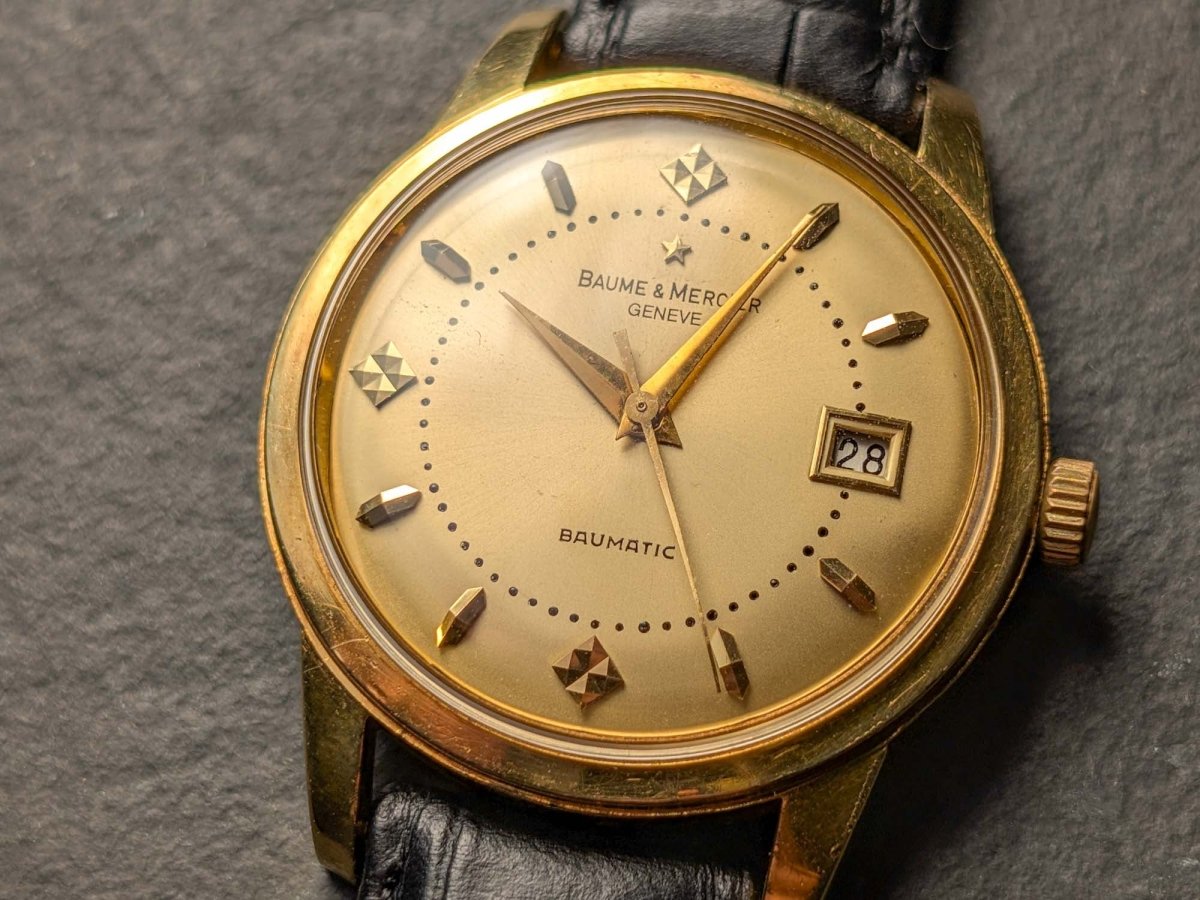 1950s Baume & Mercier Baumatic - 18k Gold - Felsa 692 Wristwatch