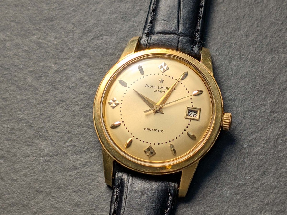 1950s Baume & Mercier Baumatic - 18k Gold - Felsa 692 Wristwatch