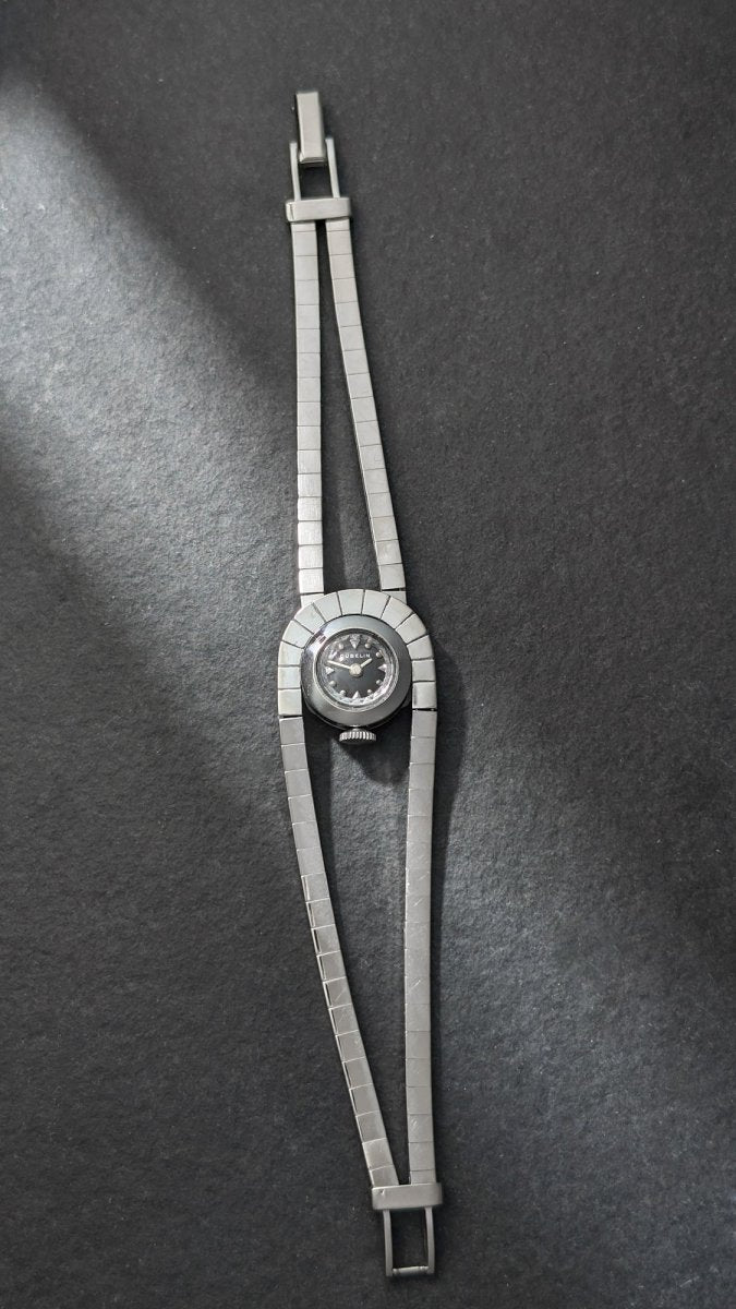 1960s Ladies Gübelin 14 Karat White Gold Wristwatch