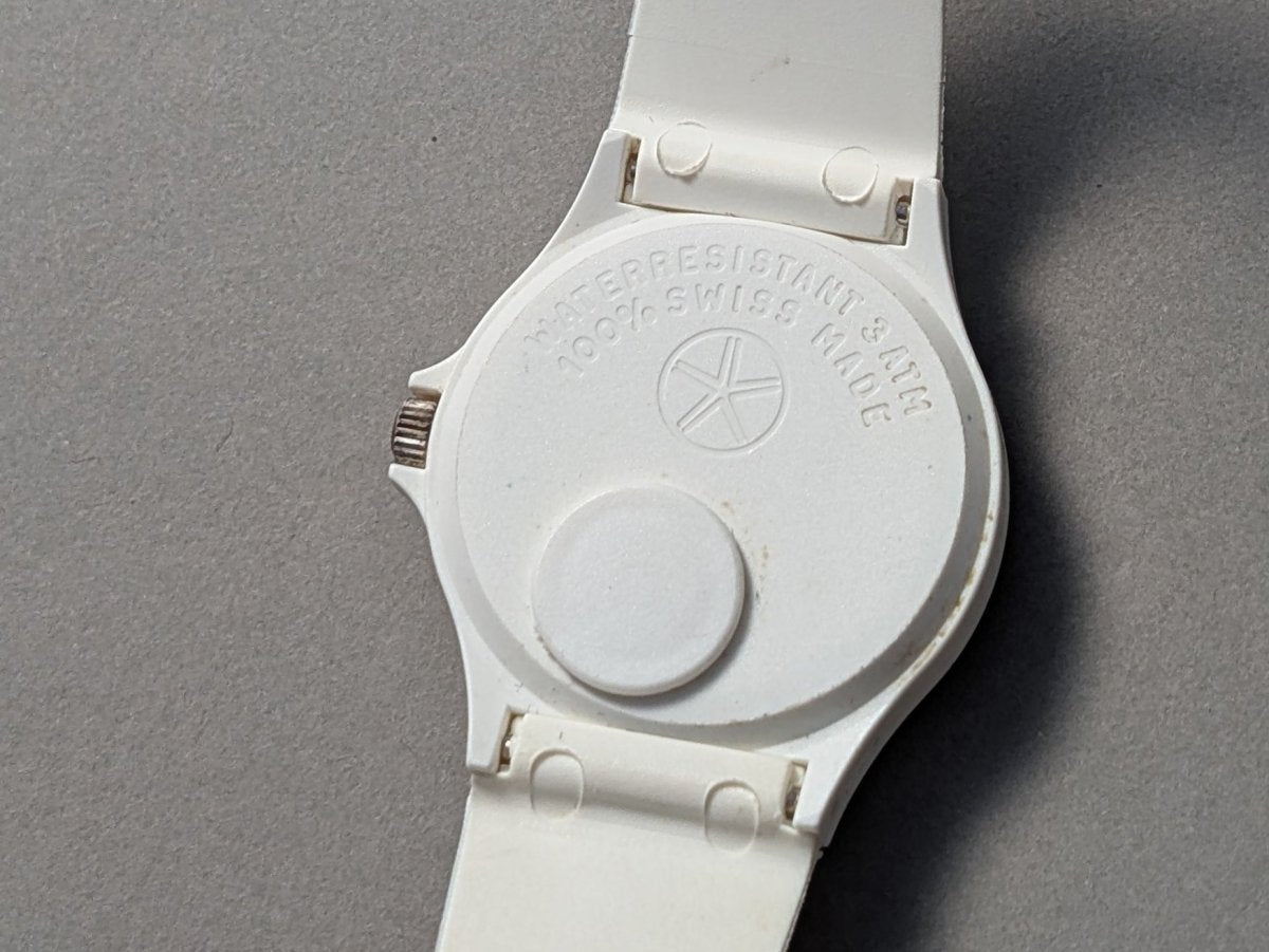 Aquastar Geneve Tennis Watch White Plastic Wristwatch