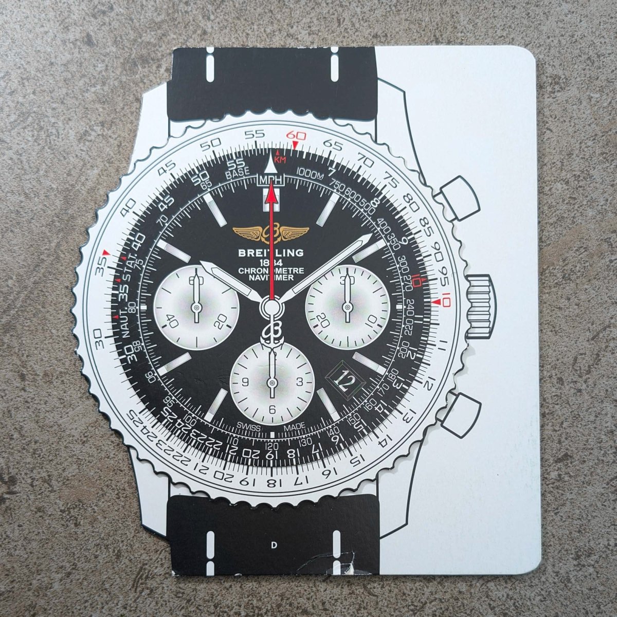 Breitling Navitimer Slide Rule Demonstration Model - Instruction Manual Guide Collectible