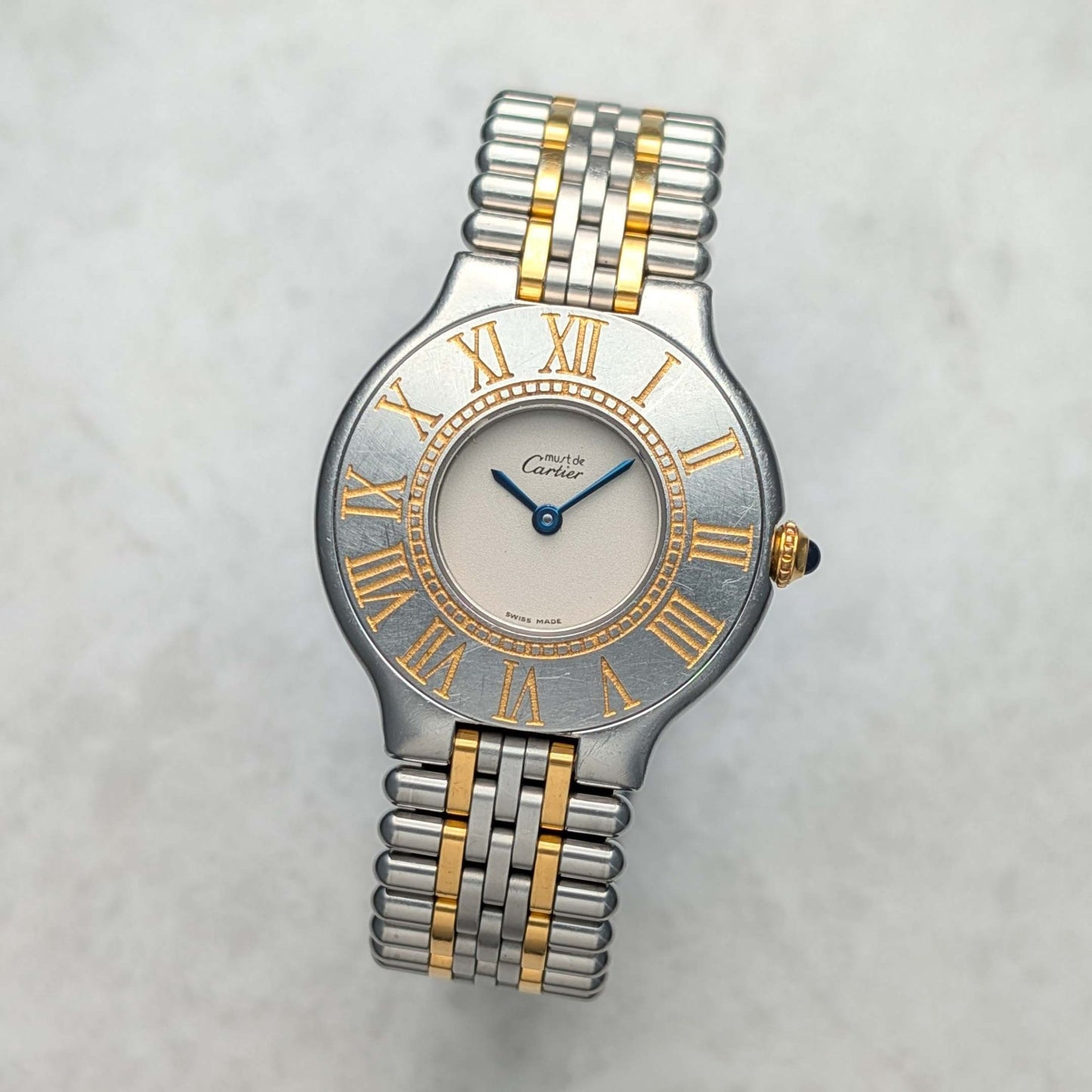 Cartier 21 Must de Cartier Two Tone Wristwatch