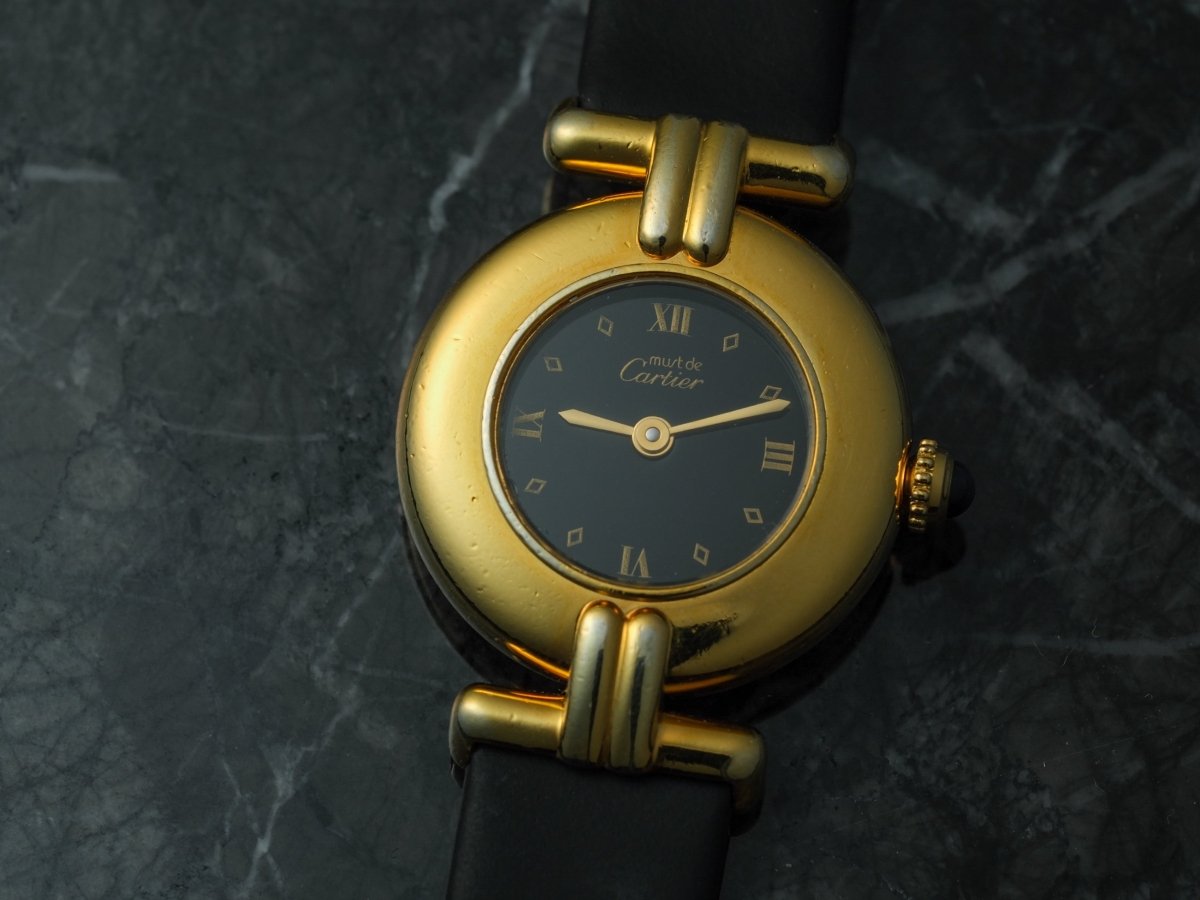 Cartier VERMEIL アナログ腕時計　現状販売 Cartier Colisee Vermeil Gold Black Dial 590002 – 10bps