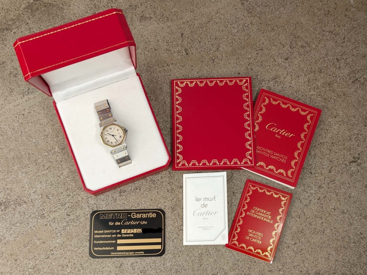 Cartier Santos Octagon Ronde GM - Ref. 187902 - Full Set Wristwatch