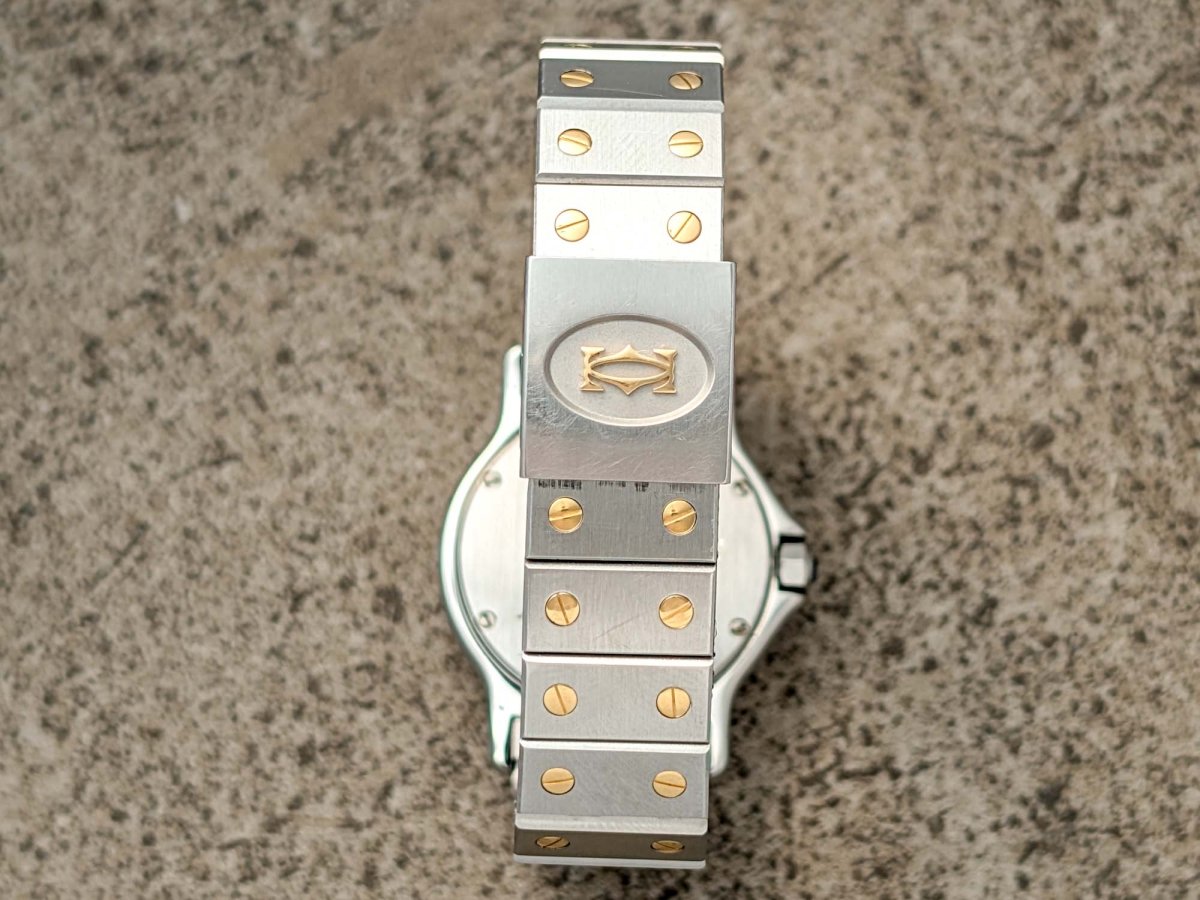 Cartier Santos Octagon Ronde GM - Ref. 187902 - Full Set Wristwatch