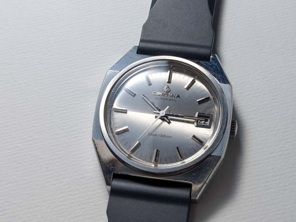 Certina Blue Ribbon Ref. 913.3790.41 Octagonal Case 1970s Wristwatch