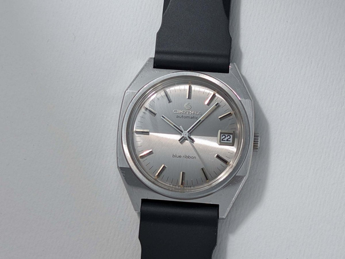 Certina Blue Ribbon Ref. 913.3790.41 Octagonal Case 1970s Wristwatch