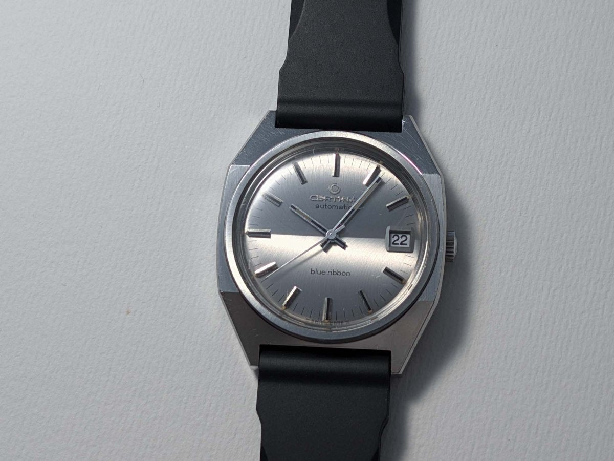 Certina Blue Ribbon Ref. 913.3790.41 Octagonal Case 1970s Wristwatch