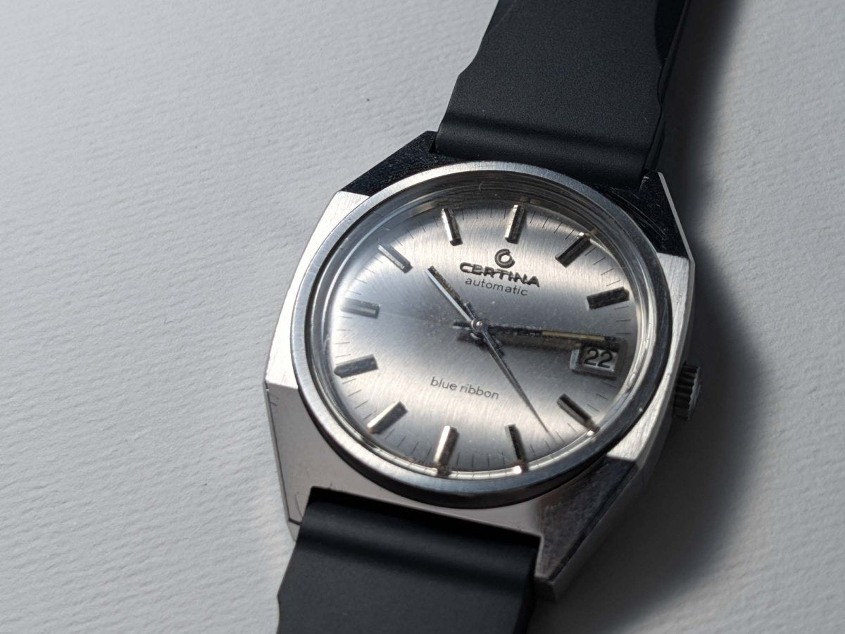 Certina Blue Ribbon Ref. 913.3790.41 Octagonal Case 1970s Wristwatch