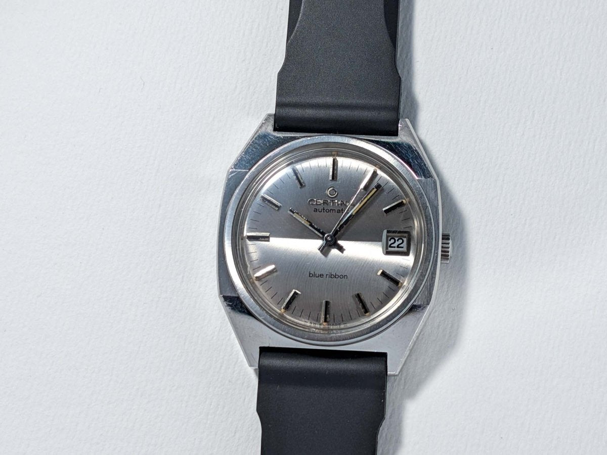 Certina Blue Ribbon Ref. 913.3790.41 Octagonal Case 1970s Wristwatch