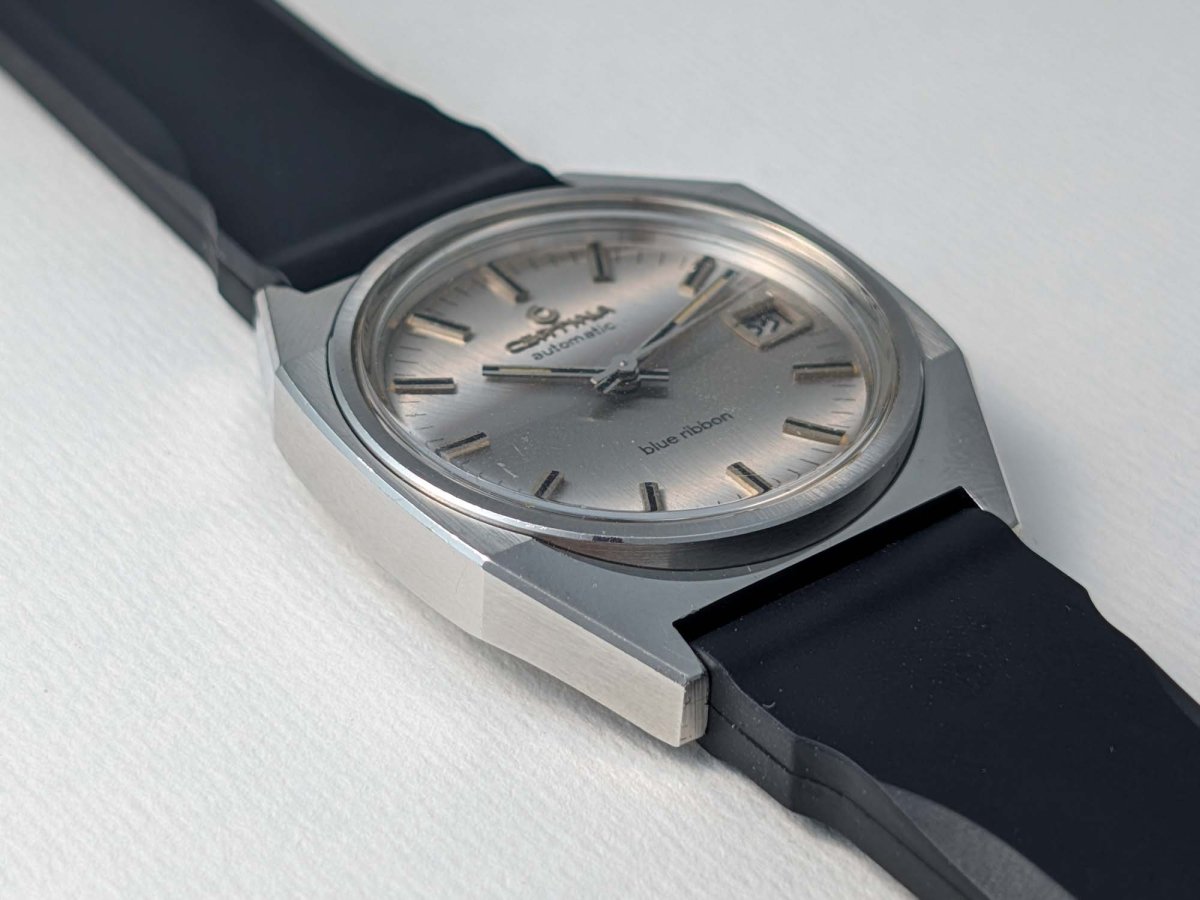 Certina Blue Ribbon Ref. 913.3790.41 Octagonal Case 1970s Wristwatch