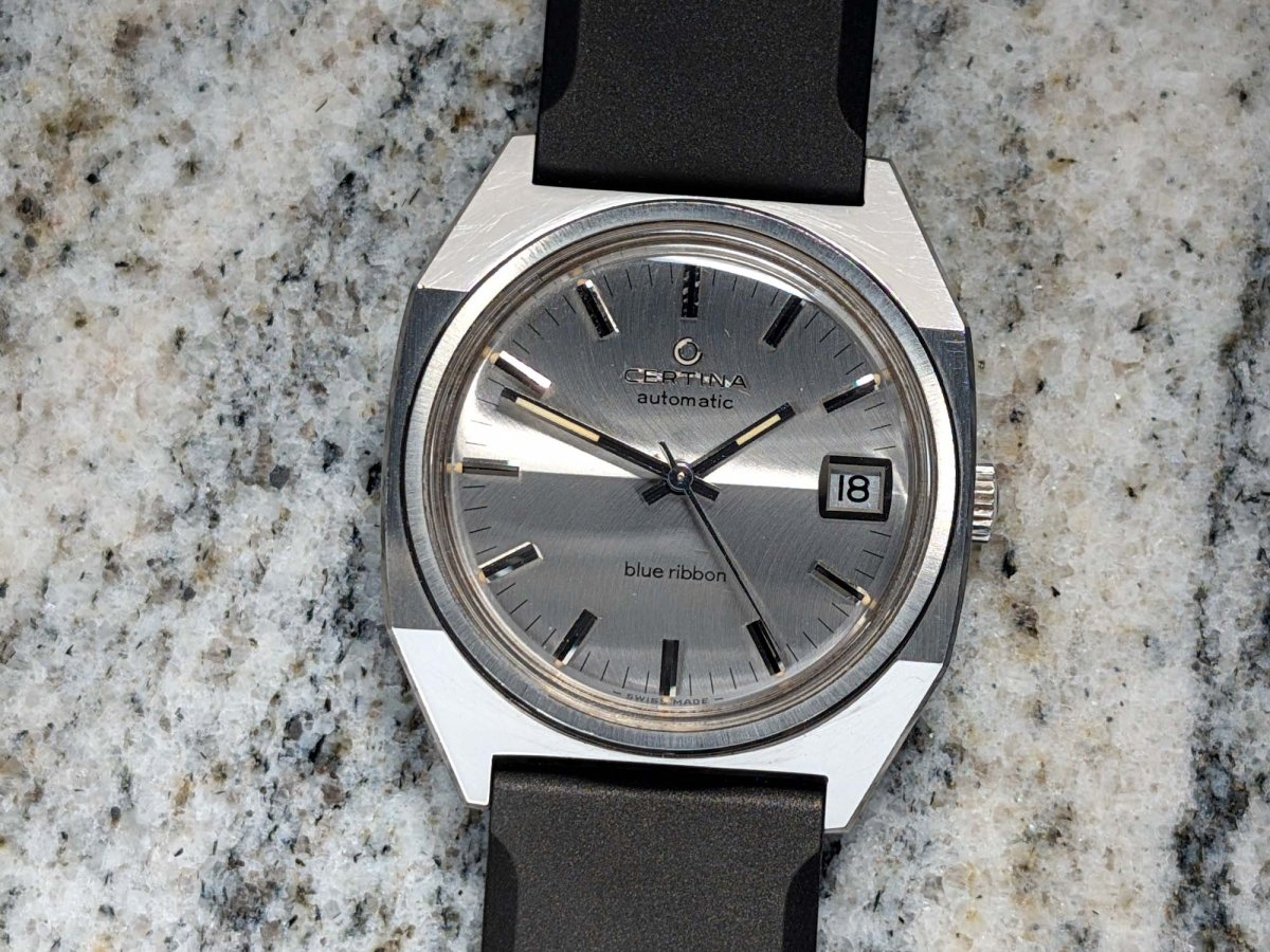 Certina Blue Ribbon Ref. 913.3790.41 - Octagonal Case - 70s Wristwatch