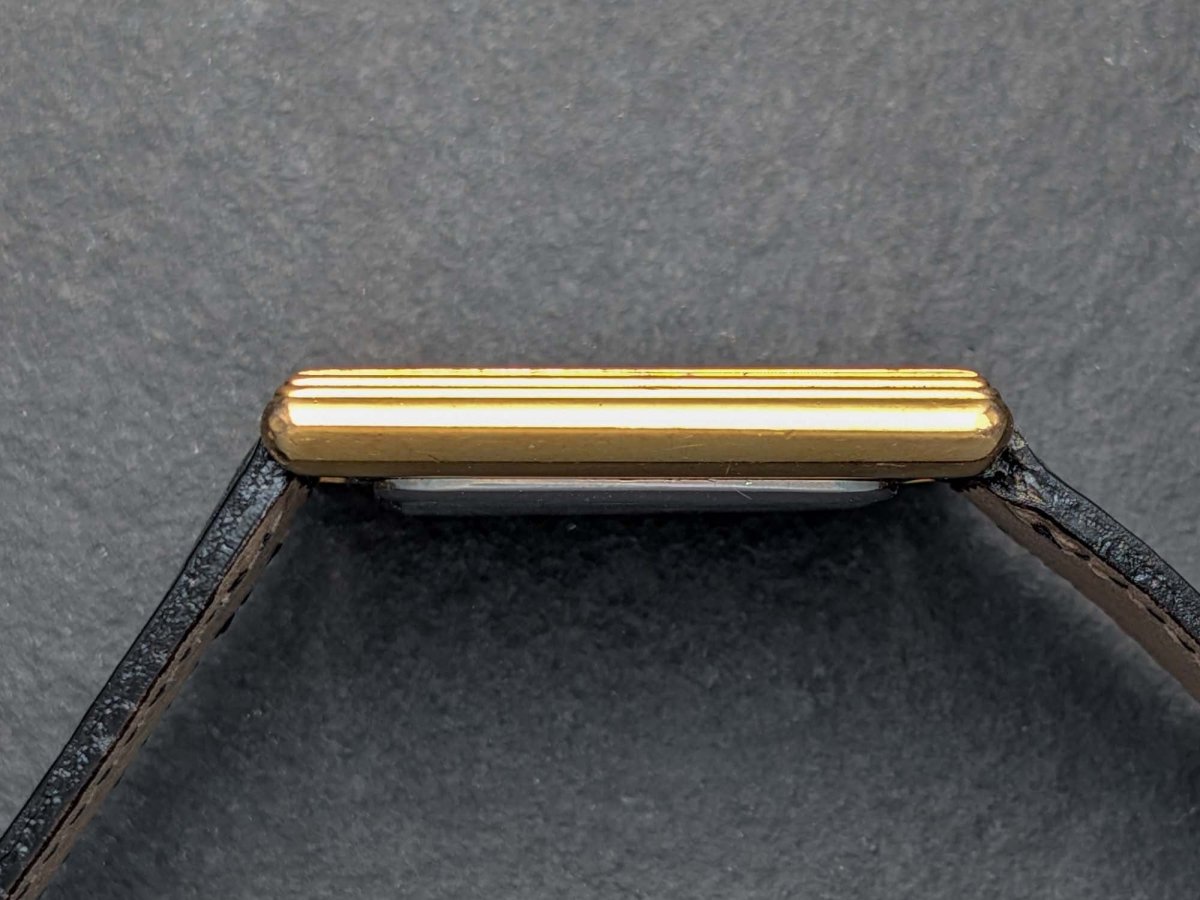 Charles Fabien Tank - Gold Plated Wristwatch