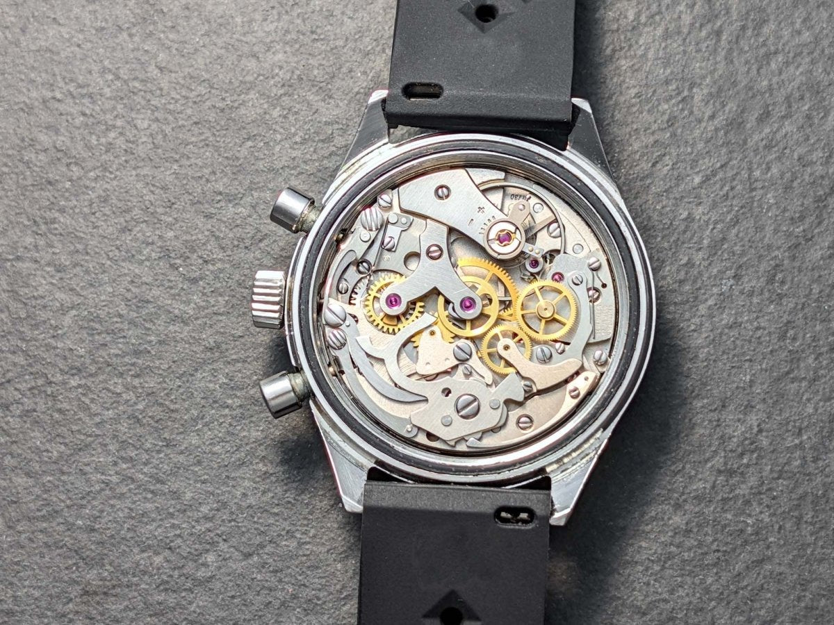 Electra "Big Eyes" Reverse Panda Chronograph - Valjoux 7730 Wristwatch