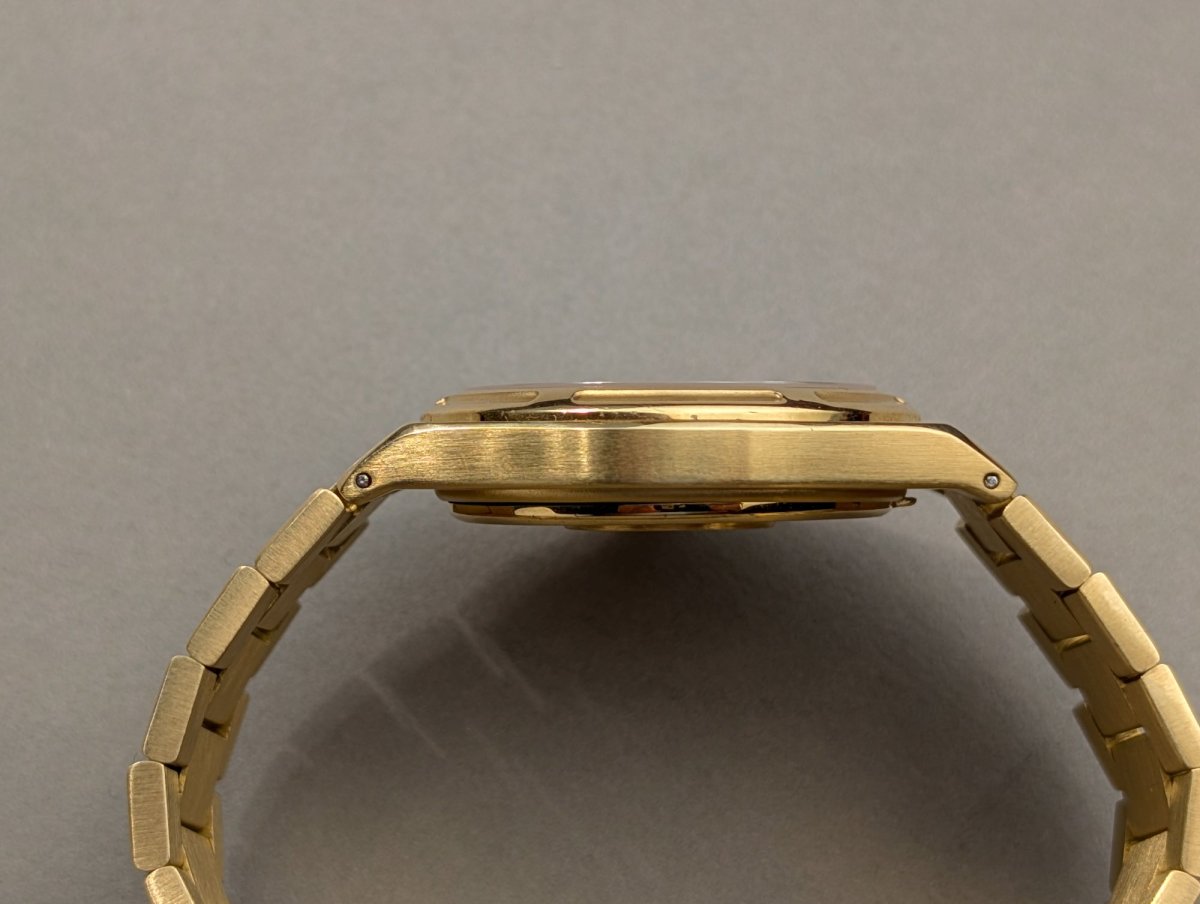 Eterna Kontiki Royal Quartz 18k Gold Ref 729 1505 68 Wristwatch