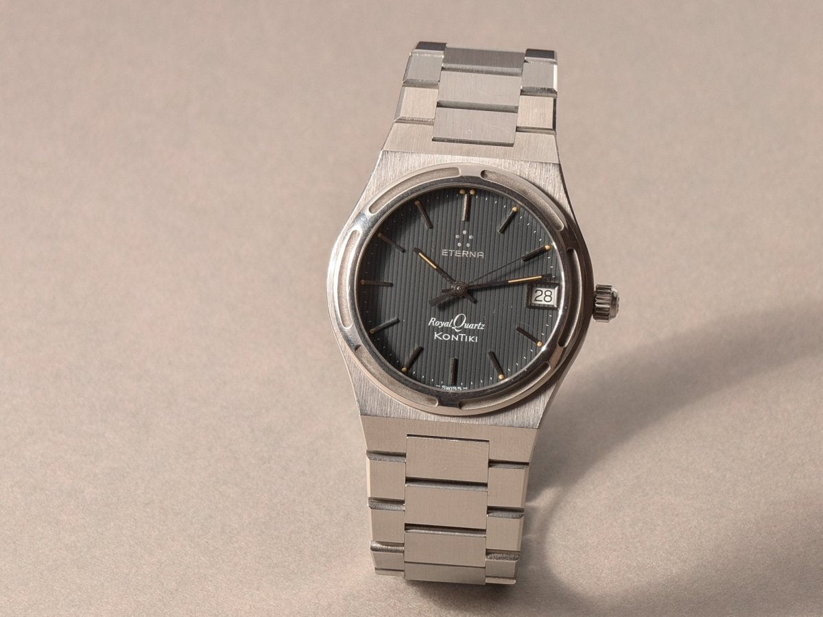 Eterna Kontiki Royal Quartz Ref 729 1505 41 with Mahogany Box – 10bps