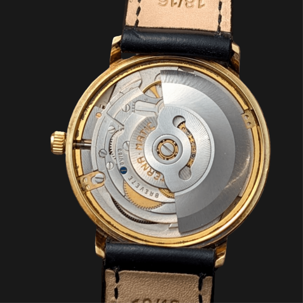 Eterna - Matic 1000 Ref. 645 VT - 14k Gold - Sunburst Dial