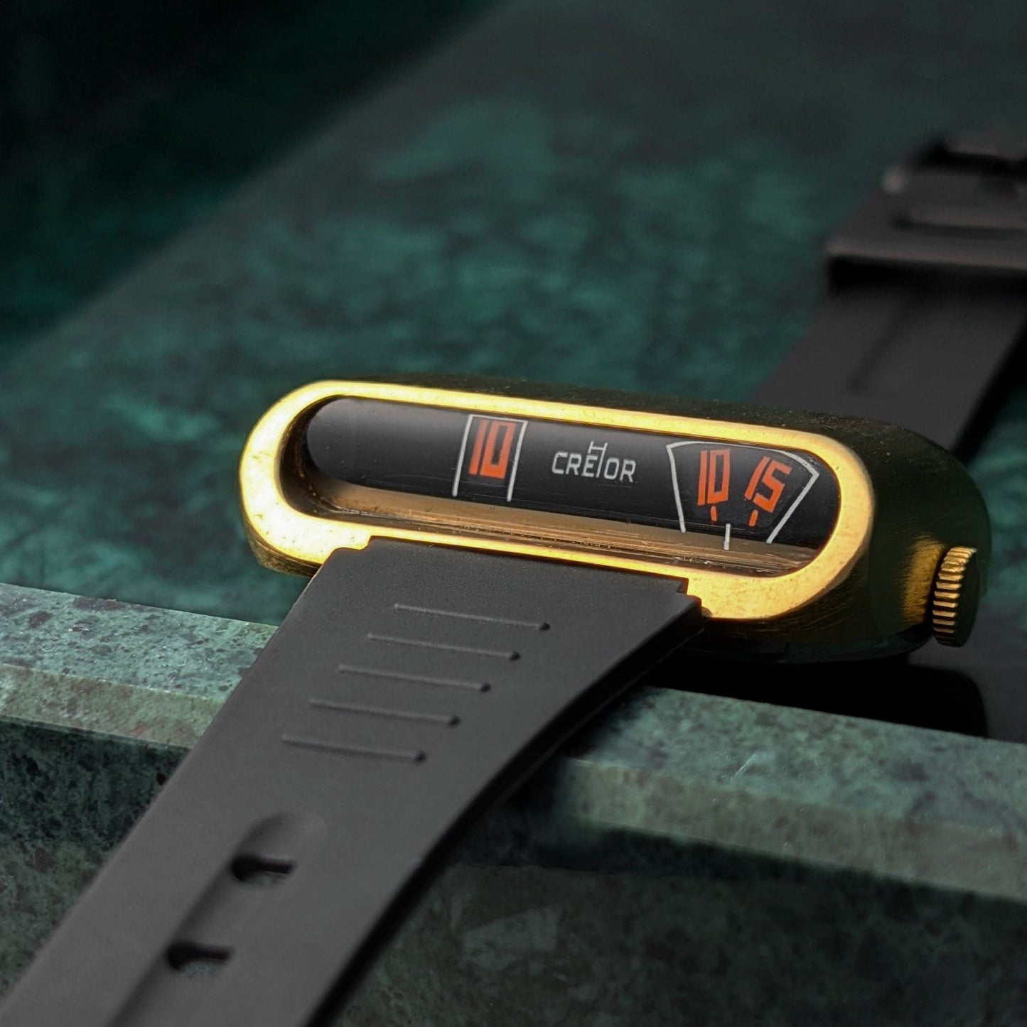 Gold Amida Digitrend / Crehor 17 - Jewels Wristwatch