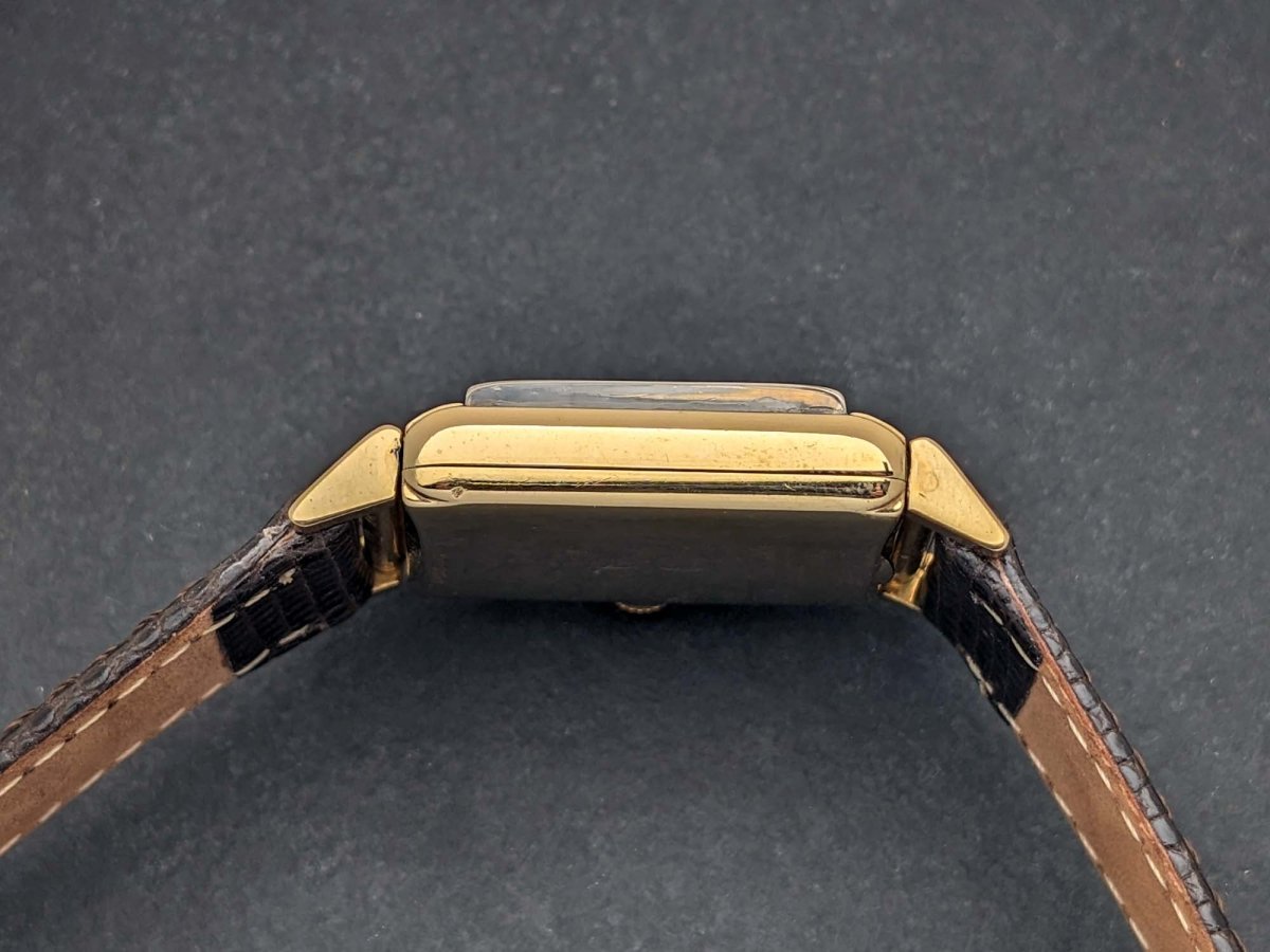 Hamilton Tank Wesley - B 14k Gold Mid Century Wristwatch