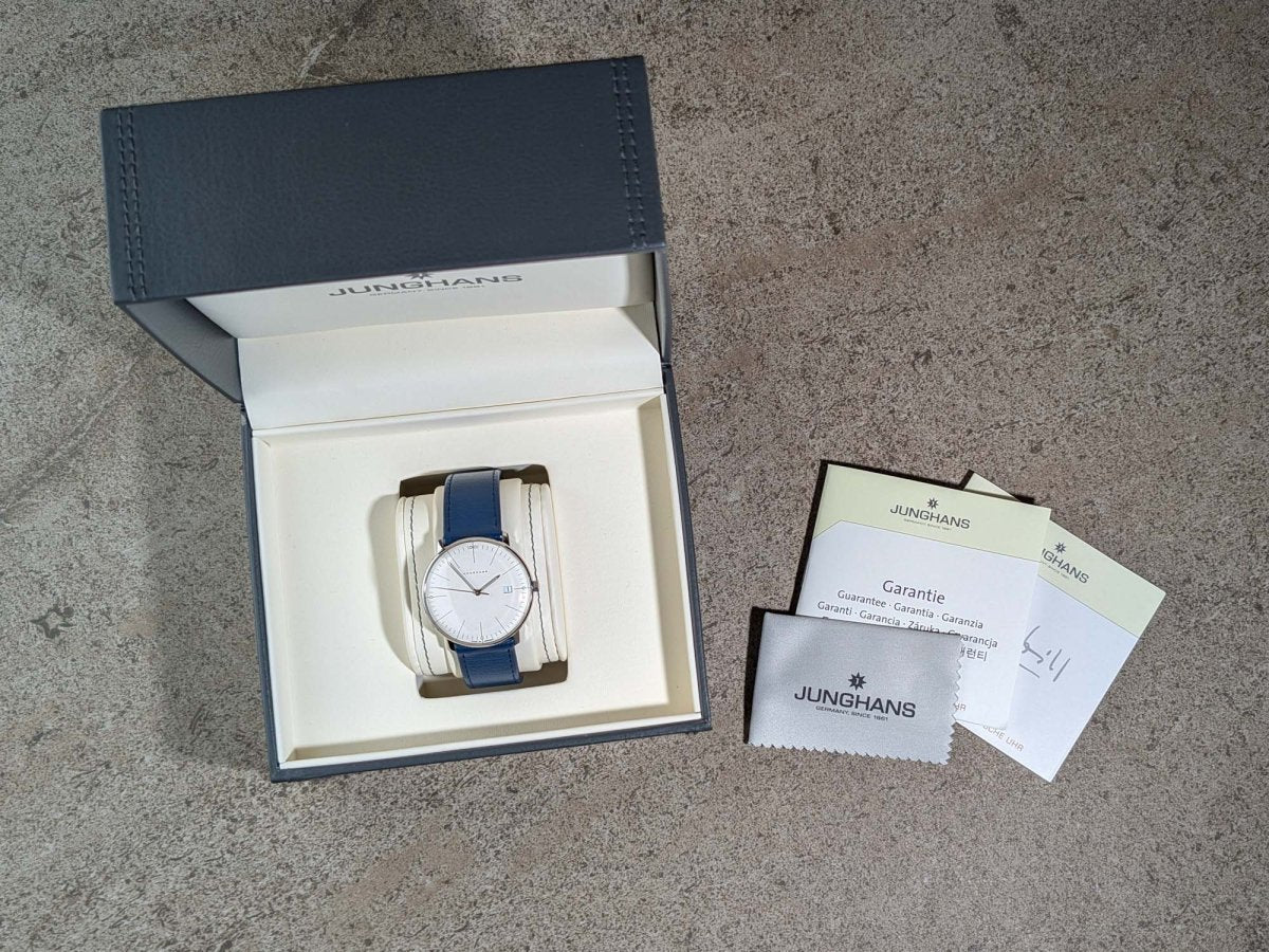 Junghans Max Bill 38 White Quartz 046/4464.00 Wristwatch