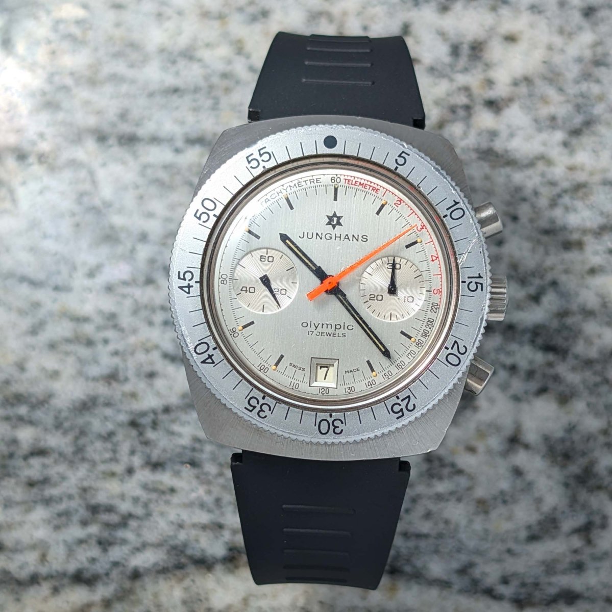 Junghans Olympic Chronograph Silver Wristwatch