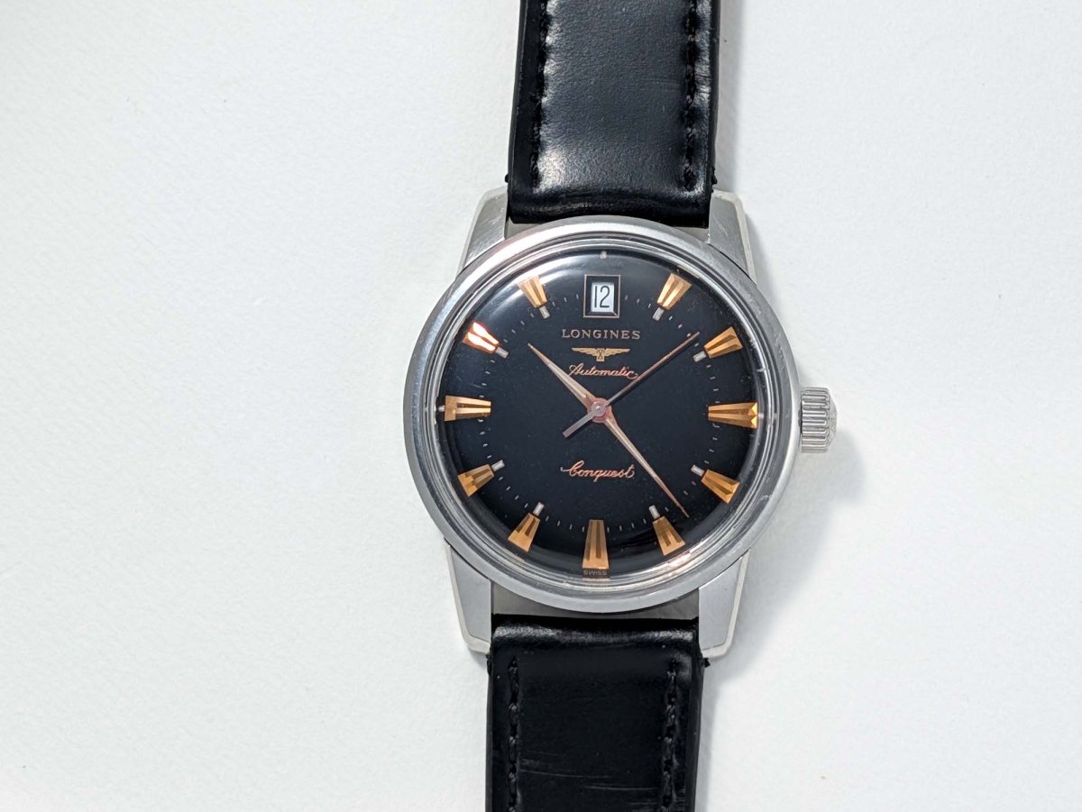 Longines Conquest Heritage L1.611.4 Black Dial Automatic Wristwatch