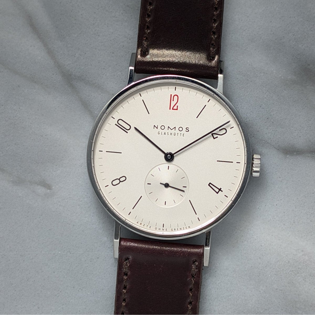 Nomos Tangente 38 Ärzte ohne Grenzen Limited Edition Wristwatch