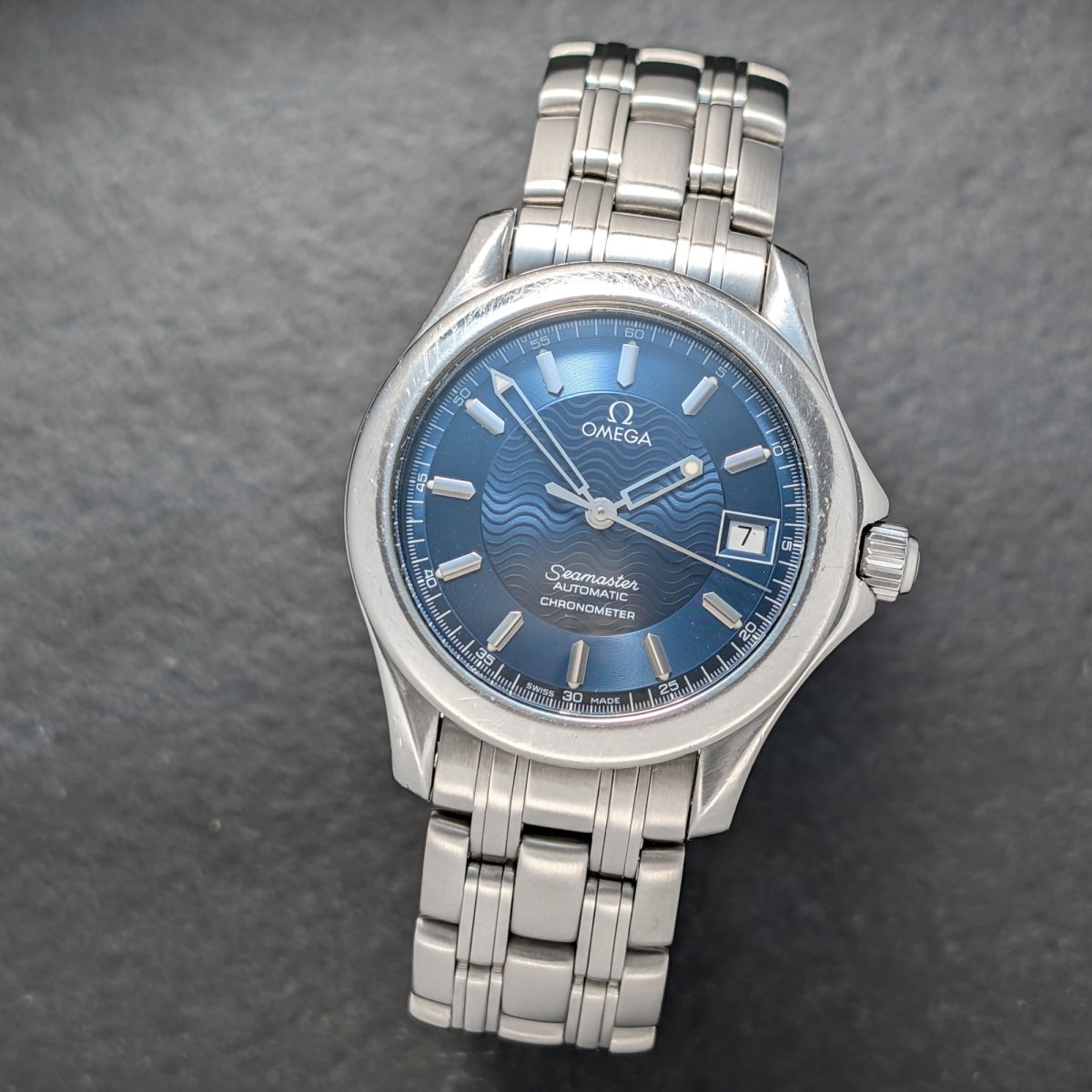 Omega Seamaster Automatic Chronometer 120m 168.1601 - Blue Dial Wristwatch