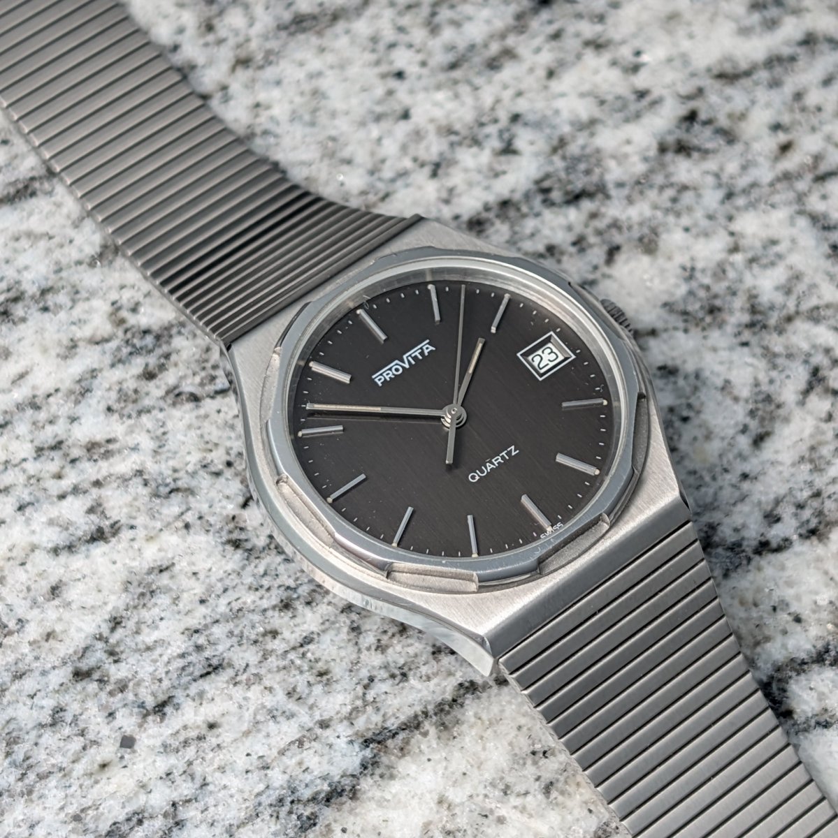Provita - Integrated Bracelet - Grey Dial Wristwatch
