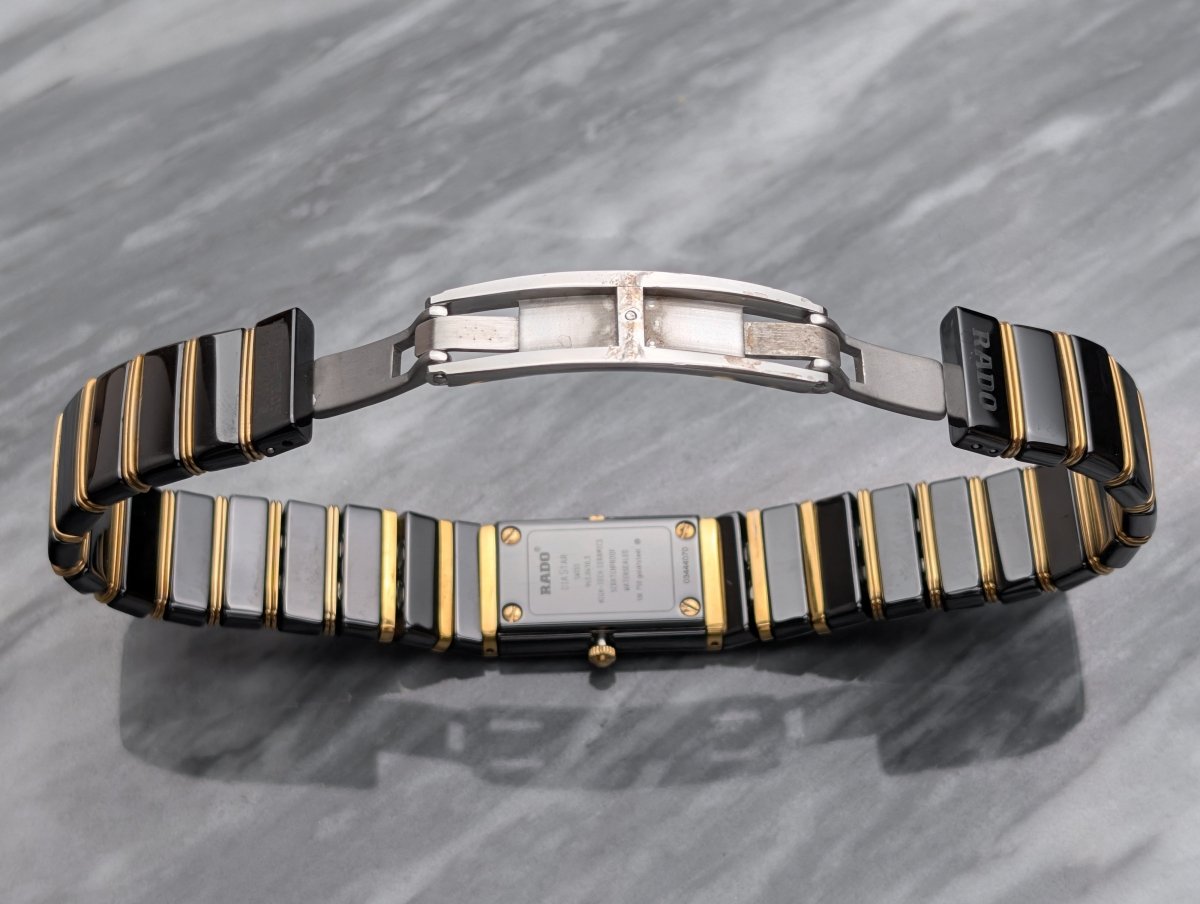 Rado DiaStar DiaQueen 963.0410.3 Black Ceramic and Gold Wristwatch