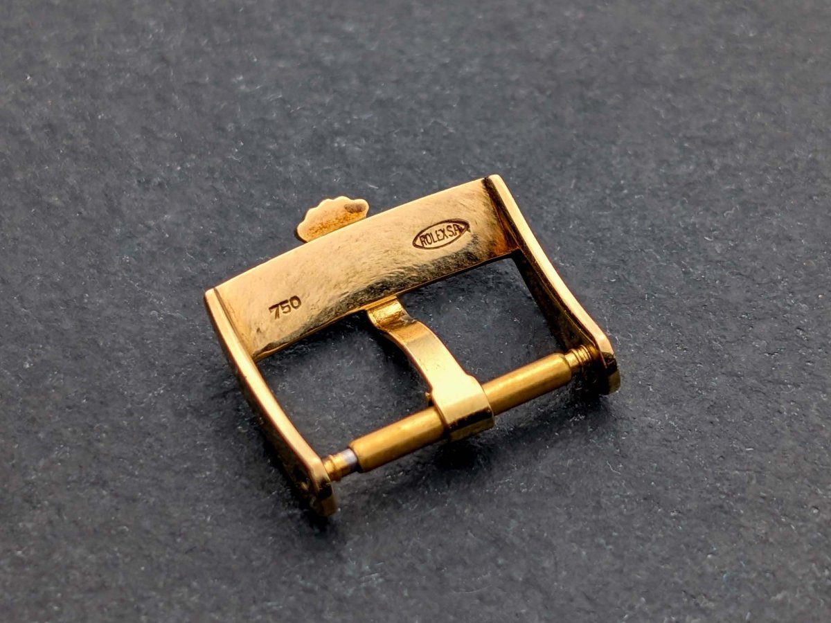 Rolex 16 mm 18k Gold Buckle Strap / Bracelet