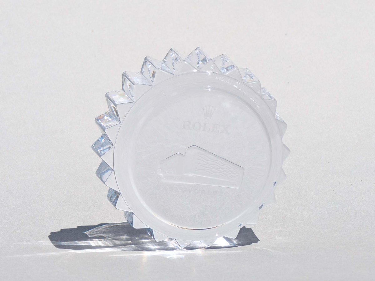 Rolex Paperweight Crystal Crown Baselworld 2013 Collectible