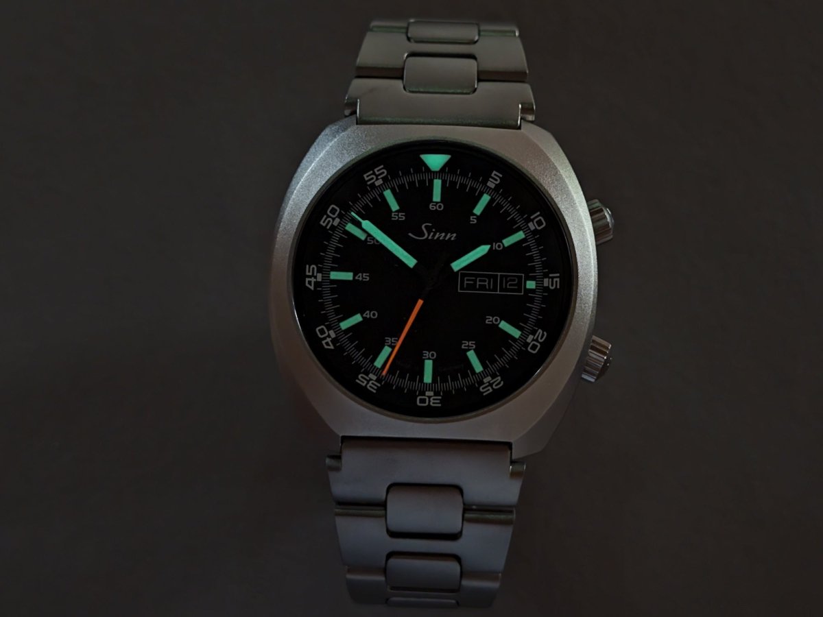 Sinn 240 St with Steel Bracelet Wristwatch
