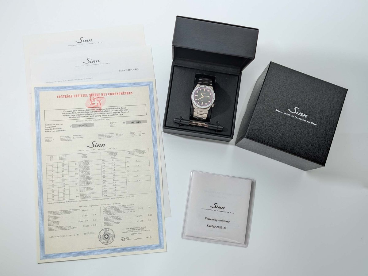 Sinn 809 AUT - Automatic Chronometer - Full Set Wristwatch
