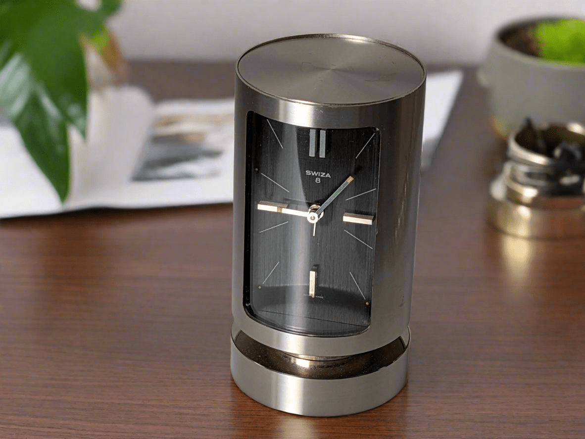 Swiza 8 Days Desk Alarm Clock - 60s