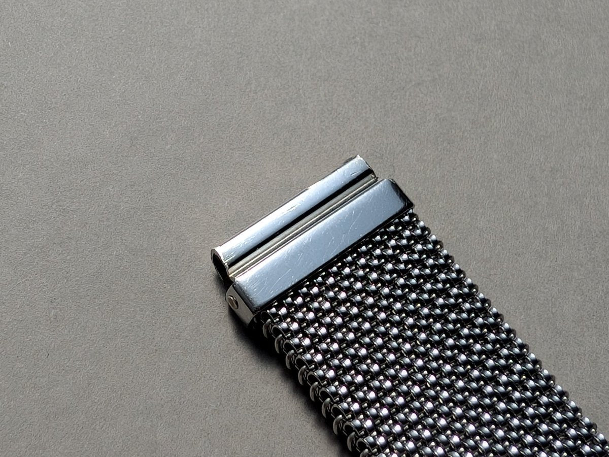 Vintage 18 mm Tessuflex Flexible Steel Milanaise Mesh Bracelet Strap / Bracelet