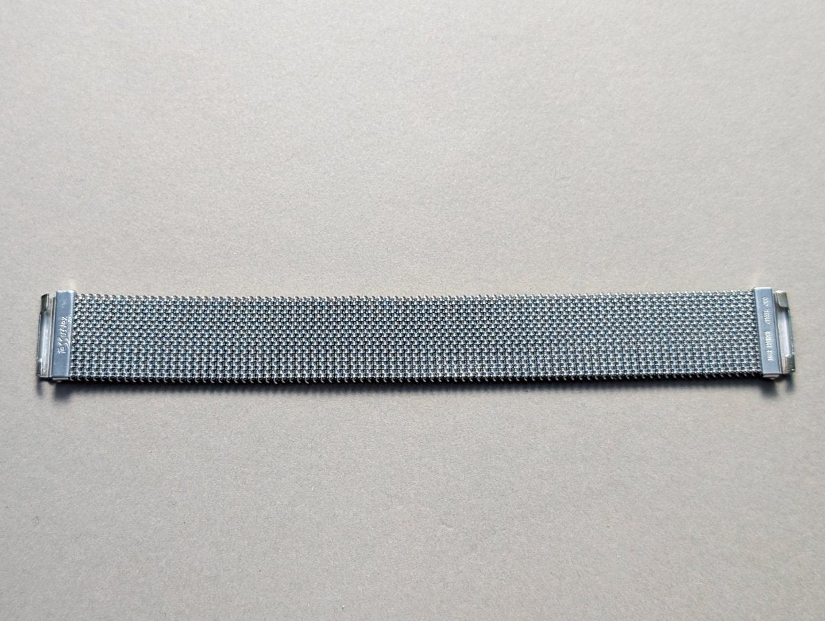 Vintage 18 mm Tessuflex Flexible Steel Milanaise Mesh Bracelet Strap / Bracelet