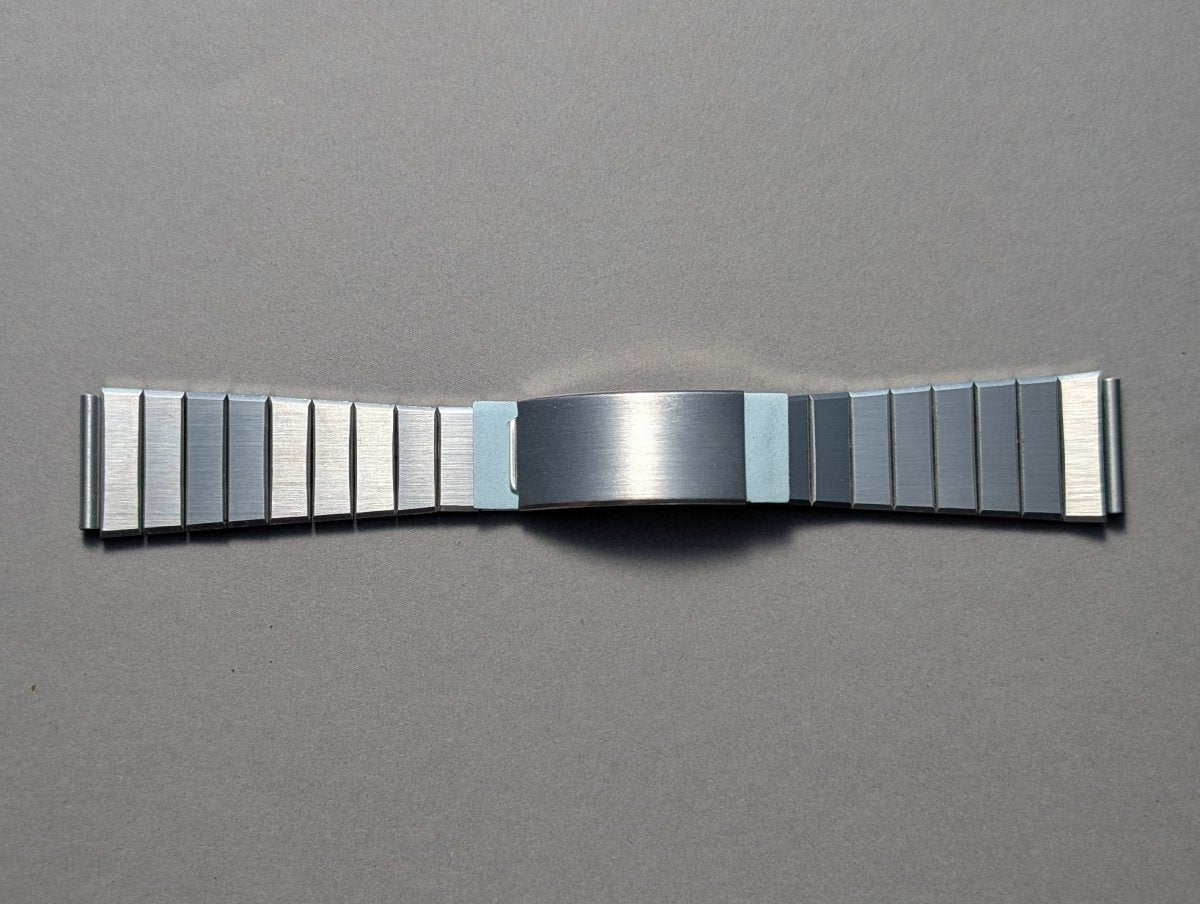 Vintage 20 mm / 22 mm Integrated Stainless Steel Bracelet Sporty Strap / Bracelet