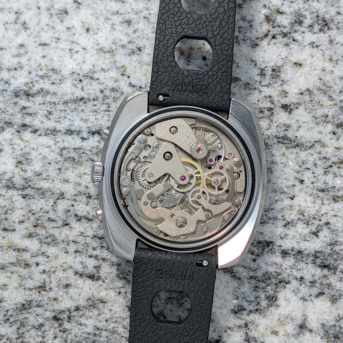 ZentRa Cushion Case Chronograph Wristwatch