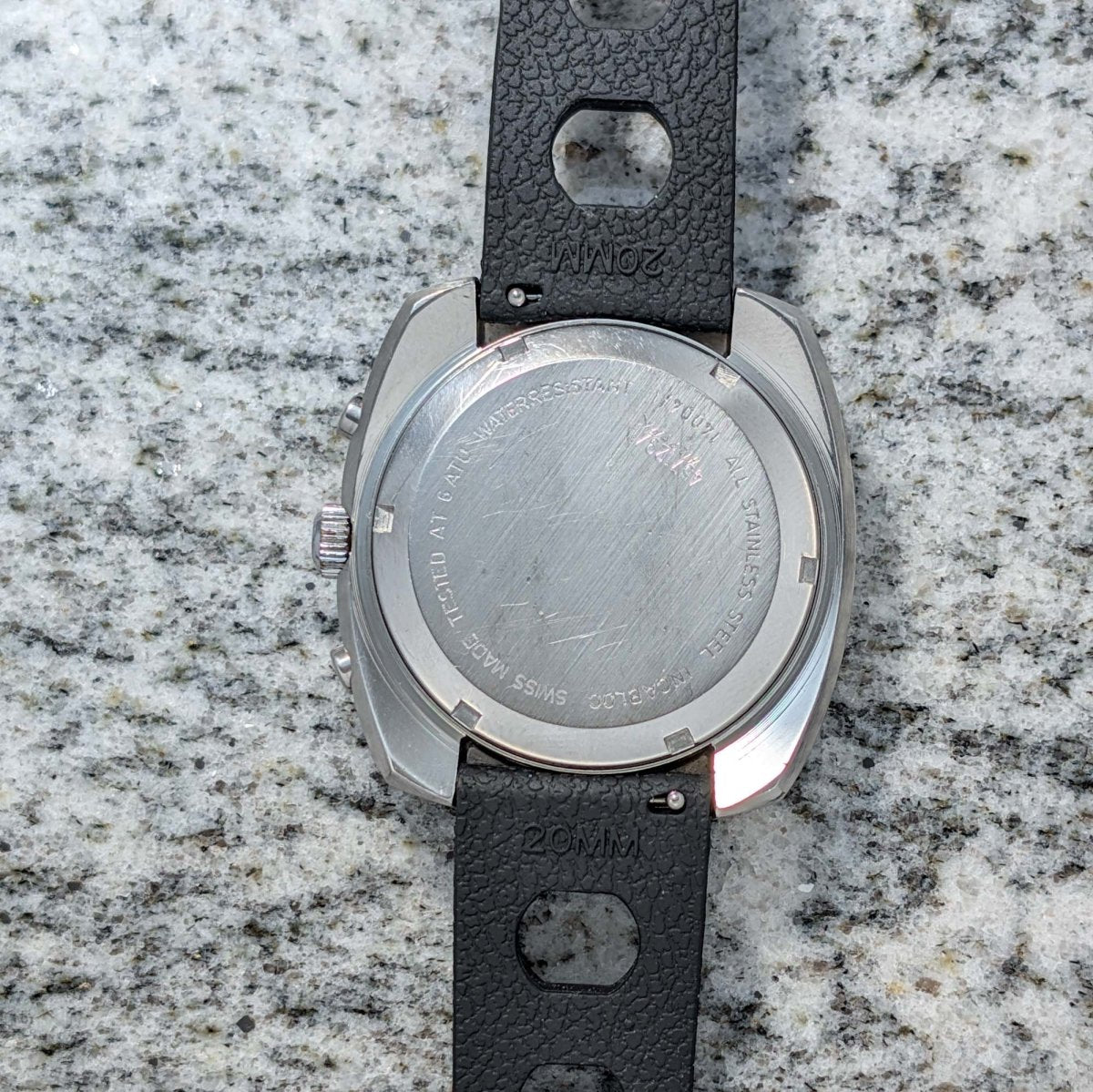 ZentRa Cushion Case Chronograph Wristwatch