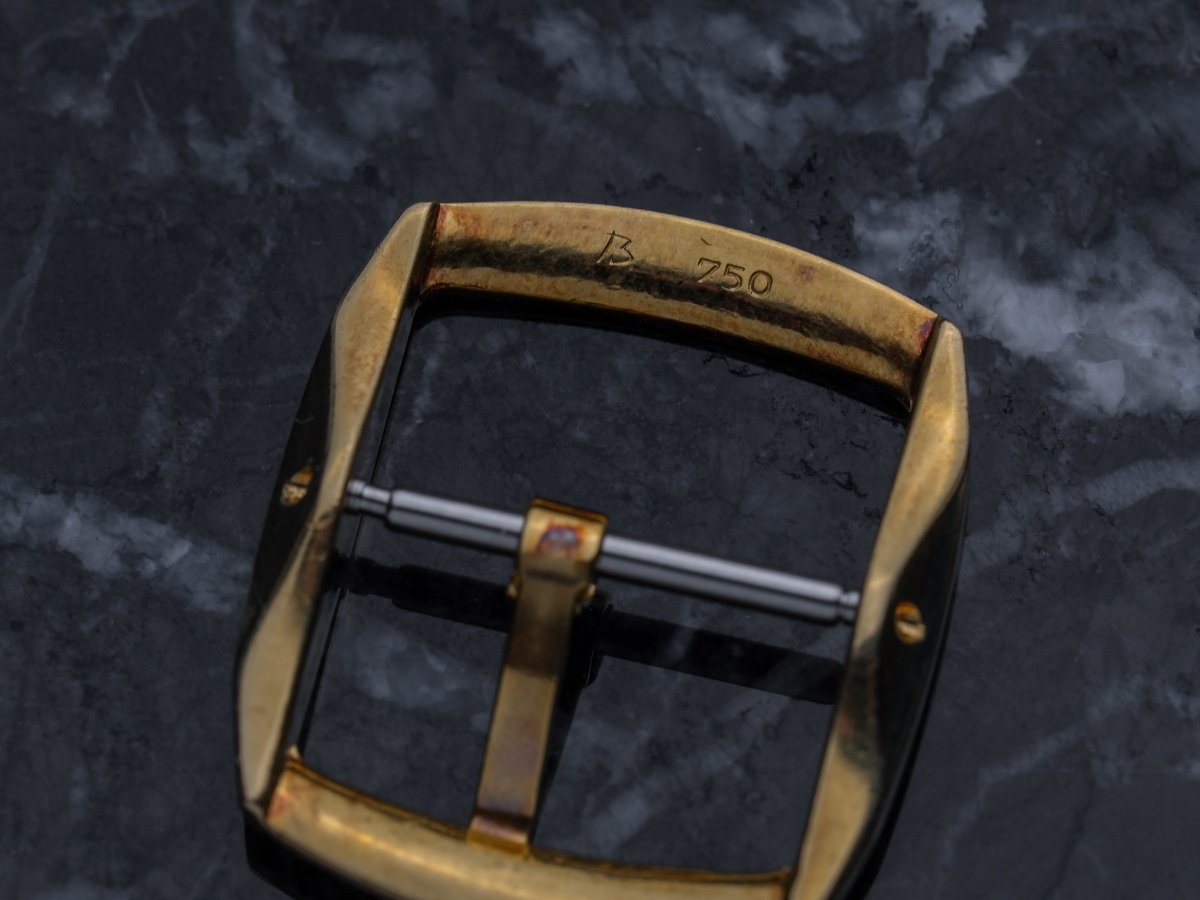 16 mm Omega Pin Buckle 18k Yellow Gold Strap / Bracelet