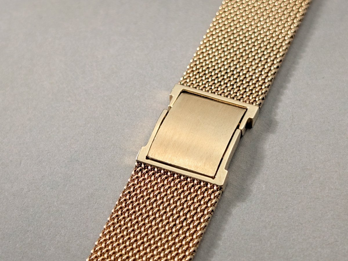 17mm 14k Gold Milanaise Watch Bracelet Strap / Bracelet