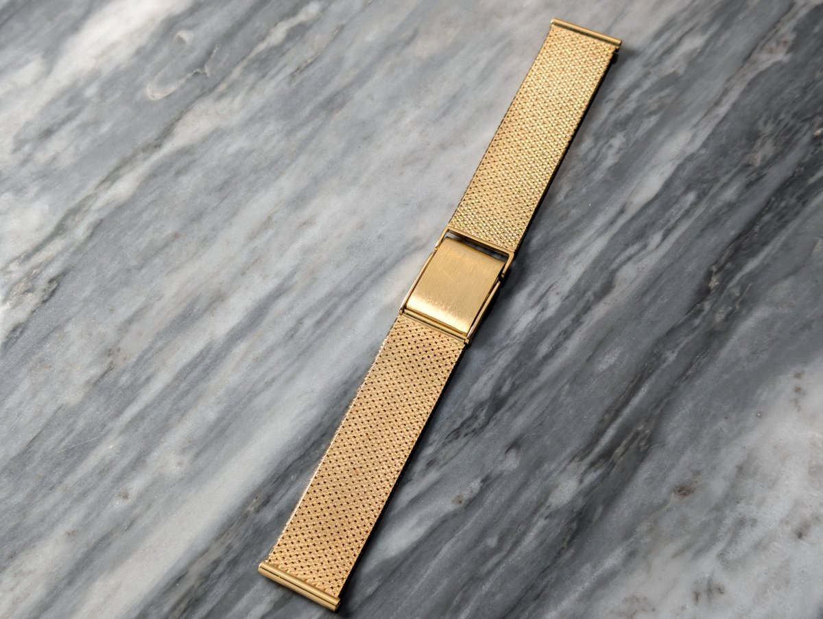 18 mm 14k Yellow Gold Milanaise Watch Bracelet Strap / Bracelet