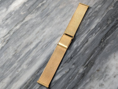 18 mm 14k Yellow Gold Milanaise Watch Bracelet Strap / Bracelet