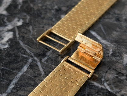 18 mm 18k Gold Vintage Watch Bracelet Made in Itlay Strap / Bracelet