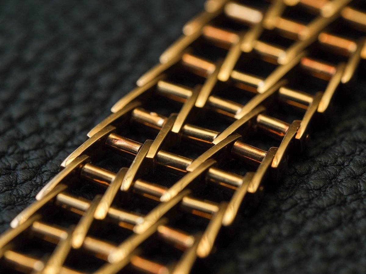 18 mm 18k Gold Watch Bracelet