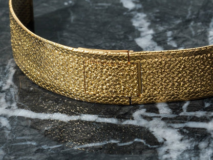 18mm 18k Gold Milanaise Watch Bracelet 1950s Strap / Bracelet