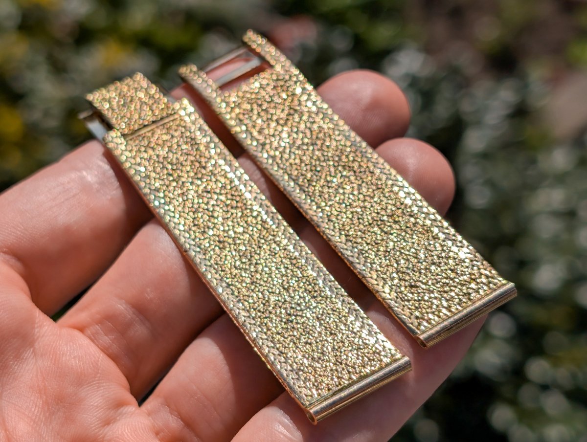 18mm 18k Gold Milanaise Watch Bracelet 1950s Strap / Bracelet